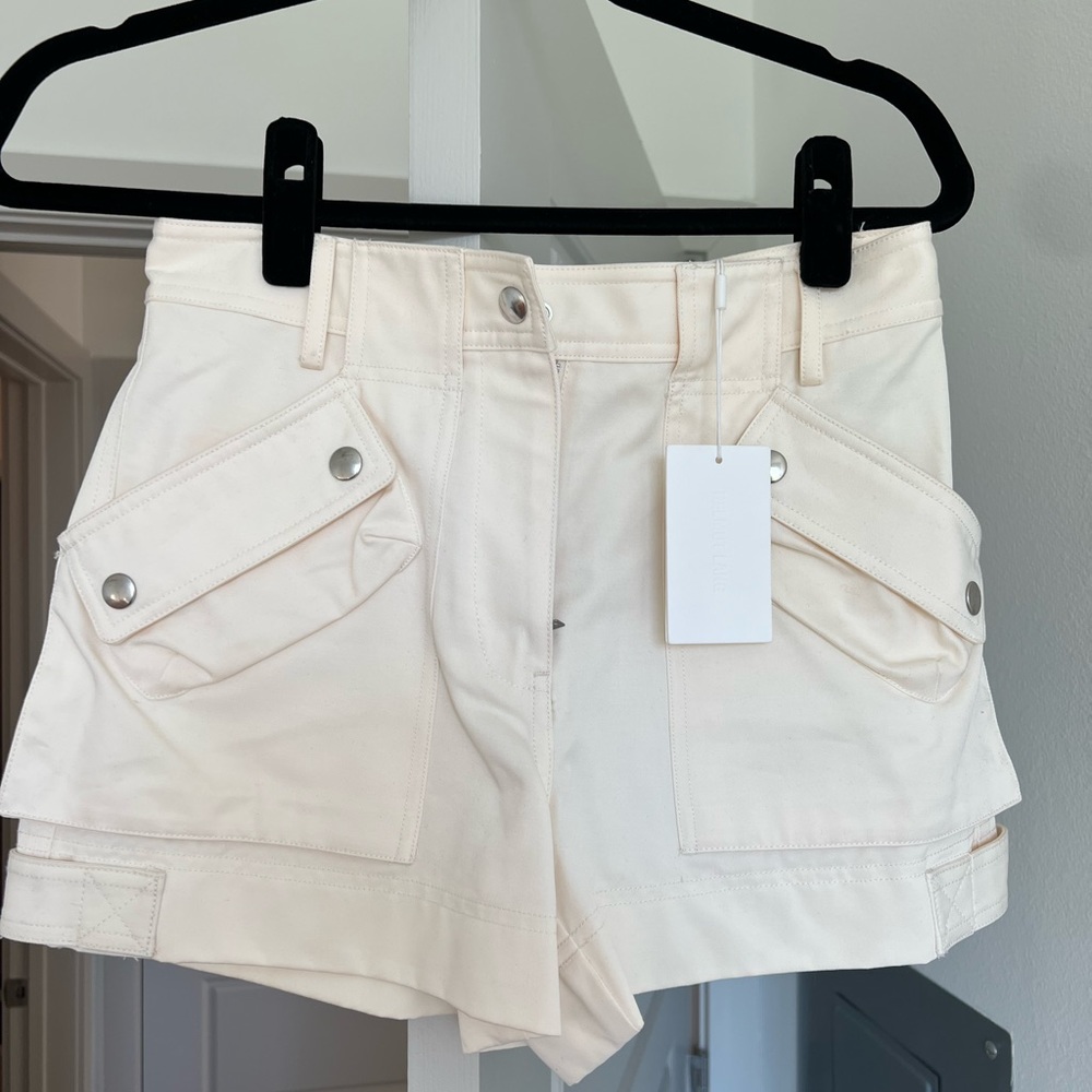 Helmut Lang off-white shorts